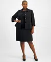 Le Suit Plus Size Button-front Boxy Jacket & Sheath Dress
