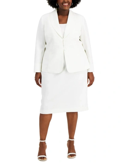 Le Suit Plus Womens 2pc Office Wear Skirt Suit In Multi