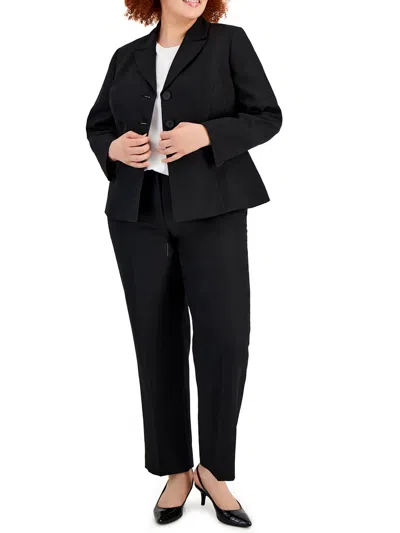Le Suit Plus Womens Suit Separate Business Suit Jacket In Black