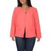 Le Suit Plus Womens Suit Separate Office Open-front Blazer In Brown