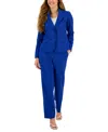 Le Suit Women's Crepe Two-button Blazer & Pants, Regular And Petite