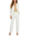 Le Suit Women's Crepe Two-button Blazer & Pants, Regular And Petite In Vanilla Ice