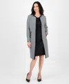 Le Suit Women's Houndstooth Topper Jacket & Sleeveless Dress Suit In Multi