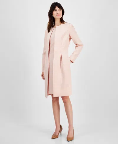 Le Suit Women's Jewel-neck Topper & Empire-seam Midi Dress Regular & Petite In Light Blossom