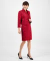Le Suit Women's Open-front Jacket & Sleeveless Dress Suit Set In Multi