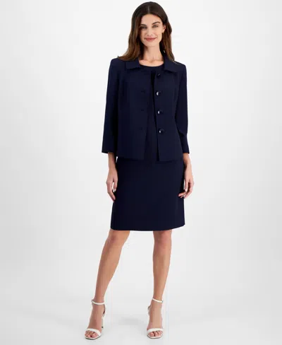 Le Suit Women's Seamed Dress Suit, Regular & Petite