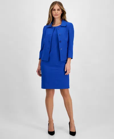 Le Suit Women's Seamed Dress Suit, Regular & Petite