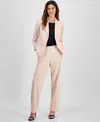 Le Suit Women's Two-button Jacket & Pant Suit Regular & Petite Sizes In Light Blossom