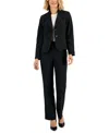 Le Suit Women's Two-button Pinstriped Pantsuit, Regular & Petite