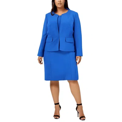 Le Suit Womens Business Office Wear Dress Suit In Blue