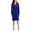 Le Suit Women's Crepe Topper Jacket & Sheath Dress Suit, Regular And Petite Sizes In Multi