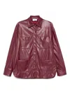 Le Sully Studio Agostina Shirt Jacket In Red