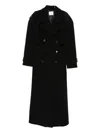 Le Sully Studio Belted Coat In Black