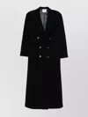 Le Sully Studio Brigitte Longline Coat Button Detailing In Black
