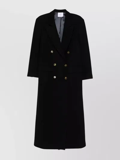 LE SULLY STUDIO BRIGITTE LONGLINE COAT BUTTON DETAILING
