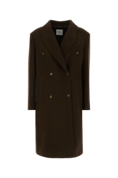Le Sully Studio Brown Wool Coat