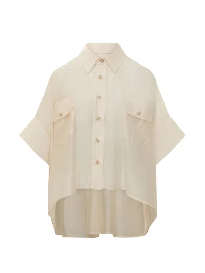 Le Sully Studio Chest Pocket Shirt In Neutral