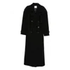 Le Sully Studio Belted Coat In Black