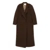 Le Sully Studio Double-breasted Coat In Brown