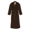 Le Sully Studio Coats In Burgundy