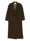 Le Sully Studio Double-breasted Coat In Brown