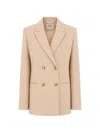 Le Sully Studio Double-breasted Blazer In Neutral