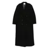 Le Sully Studio Double-breasted Coat In Black