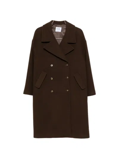 LE SULLY STUDIO DOUBLE-BREASTED NOTCHED-LAPEL COAT