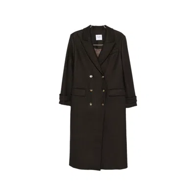 LE SULLY STUDIO DOUBLE-BREASTED PEAK-LAPEL COAT