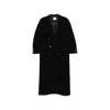 Le Sully Studio Double-breasted Peak-lapel Coat In Black