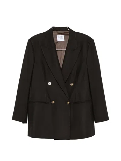 LE SULLY STUDIO DOUBLE-BREASTED PEAK-LAPELS BLAZER