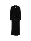 Le Sully Studio Double-breasted Wool Coat In Black