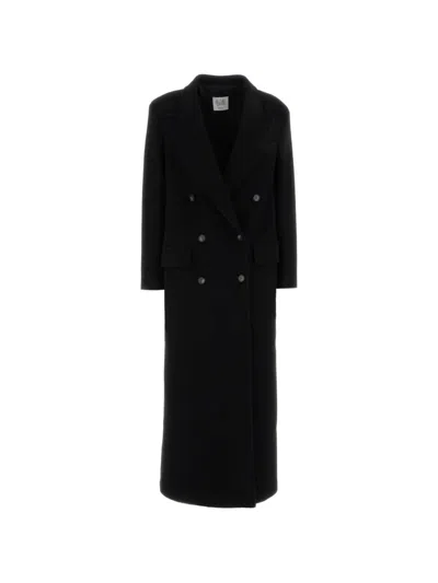 Le Sully Studio Double-breasted Wool Coat In Black