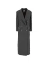Le Sully Studio Double-breasted Wool Coat In Gray