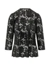 Le Sully Studio Floral-lace Blouse In Black