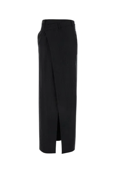 Le Sully Studio Grigioantr Skirt In Gray
