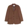 Le Sully Studio Single-breasted Blazer In Brown