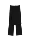 Le Sully Studio Layered-panel Tailored Trousers In Black
