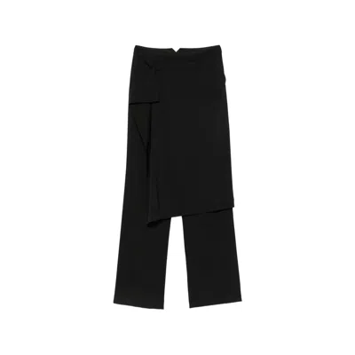 Le Sully Studio Layered-panel Tailored Trousers In Black