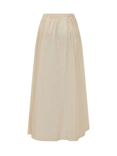 Le Sully Studio Long Fluid Skirt For Spring/summer 2026 In Beige