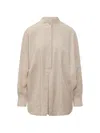 Le Sully Studio Long-sleeve Blouse In Neutral