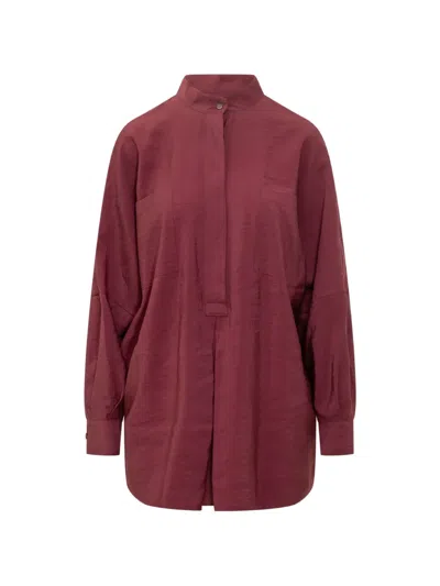 Le Sully Studio Long-sleeve Blouse In Red