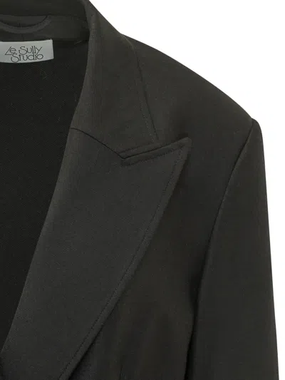 Le Sully Studio Oversized Studio Jacket In Nero