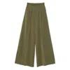 Le Sully Studio Pleated Trousers In Green