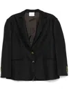 Le Sully Studio Anthracite Grey Pinstripe Lisa Blazer In Grey