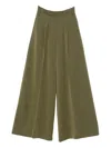 Le Sully Studio Pleated Trousers In Green