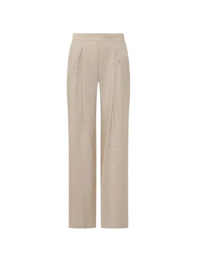 Le Sully Studio Pleated Trousers In Neutral