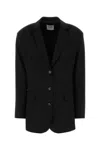Le Sully Studio Single-breasted Wool-blend Blazer In Black