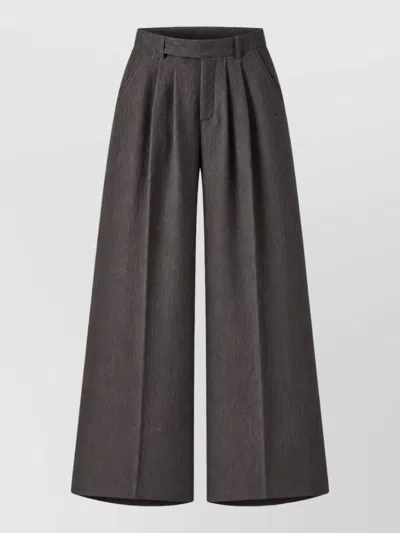 Le Sully Studio Tailored Trousers In Brown