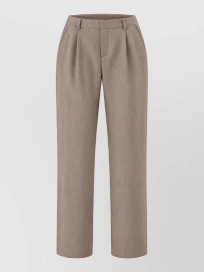 Le Sully Studio Tailored Trousers In Neutral
